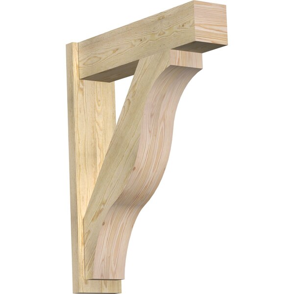 Ekena Millwork Funston Block Rough Sawn Outlooker, Douglas Fir, 8"W x 32"D x 40"H OUT08X32X40FST05RDF - main